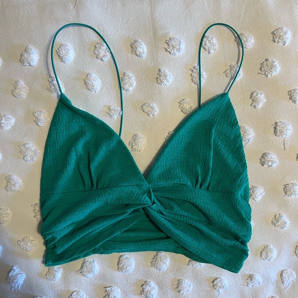 Green urban outfitters top - can be worn both ways size s - Picture 3 of 5